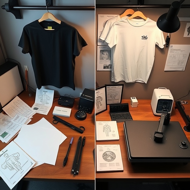 A3 vs A4 T-shirt printer size comparison for apparel printing